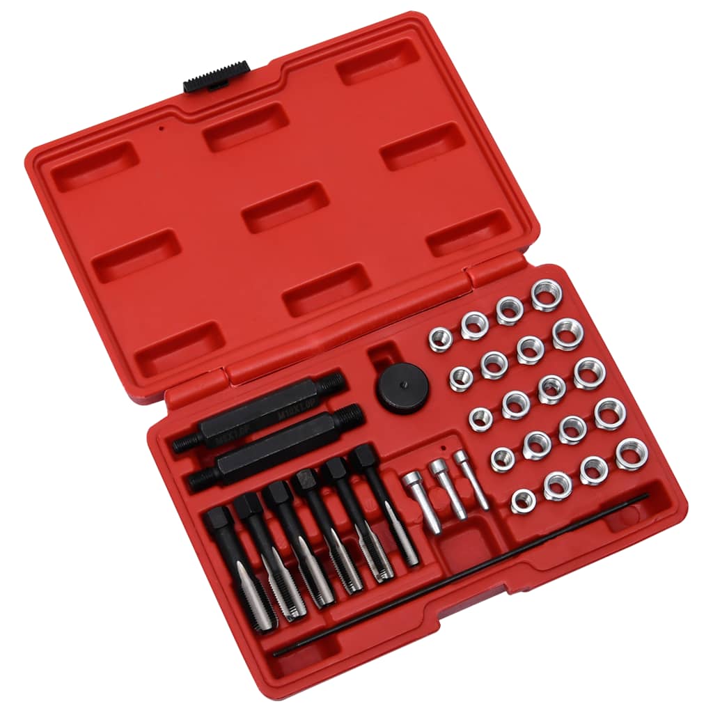 33-delige Gloeibougie schroefdraadreparatieset M8 M10 M12 is nu te koop bij PeponiXL, paradijselijk wonen!