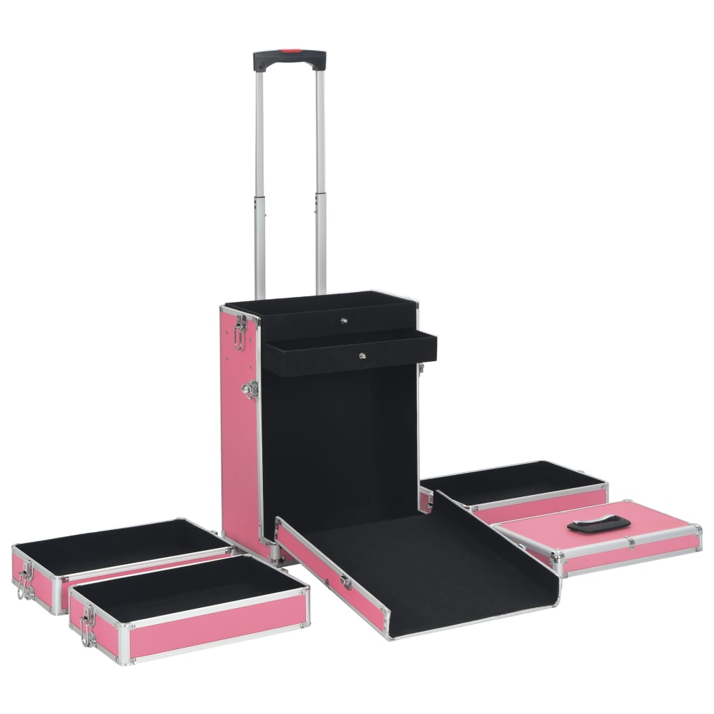 Make-up trolley aluminium roze is nu te koop bij PeponiXL, paradijselijk wonen!