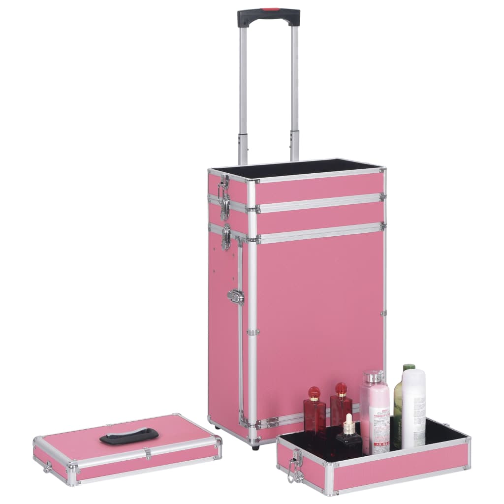 Make-up trolley aluminium roze is nu te koop bij PeponiXL, paradijselijk wonen!