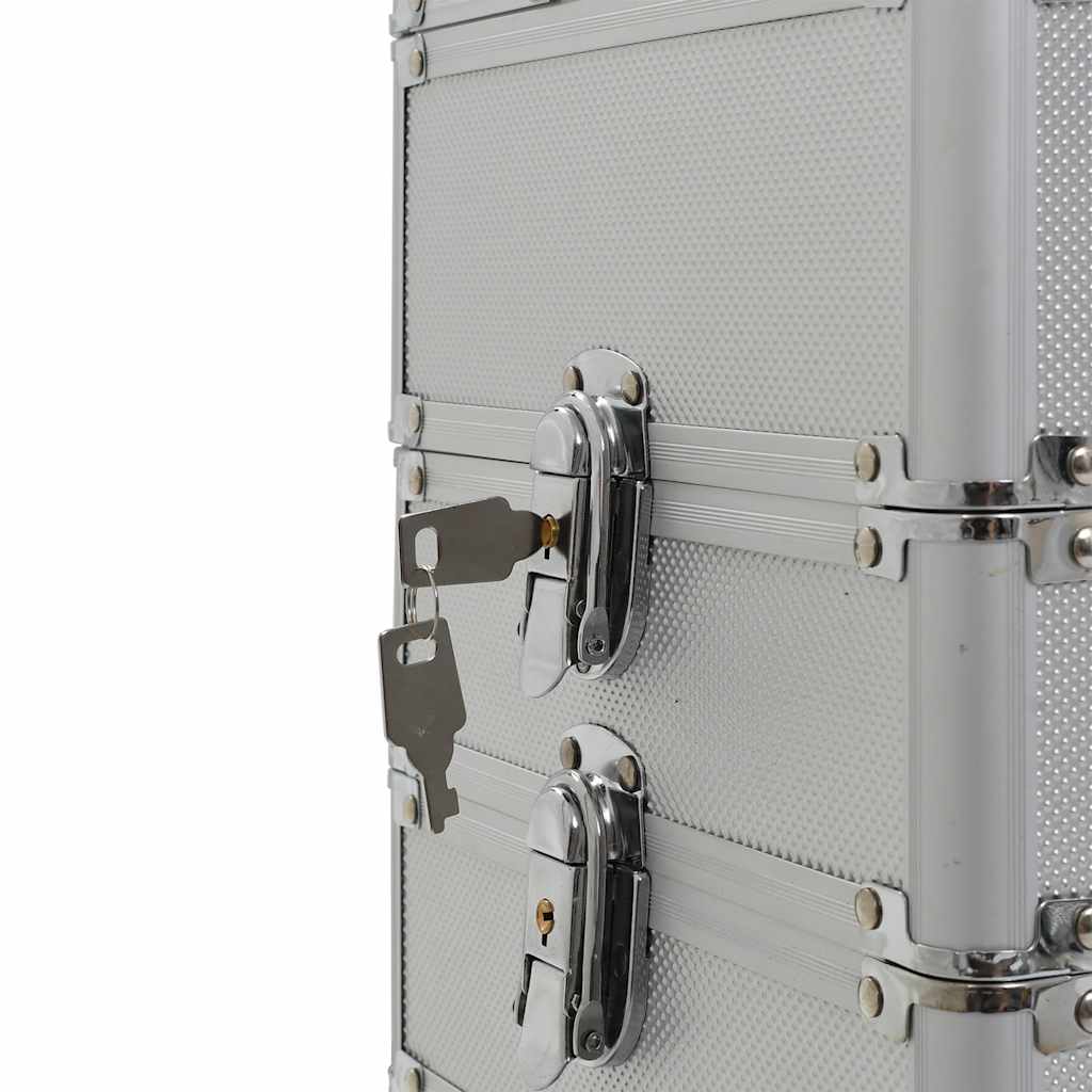 Make-up trolley aluminium zilverkleurig is nu te koop bij PeponiXL, paradijselijk wonen!