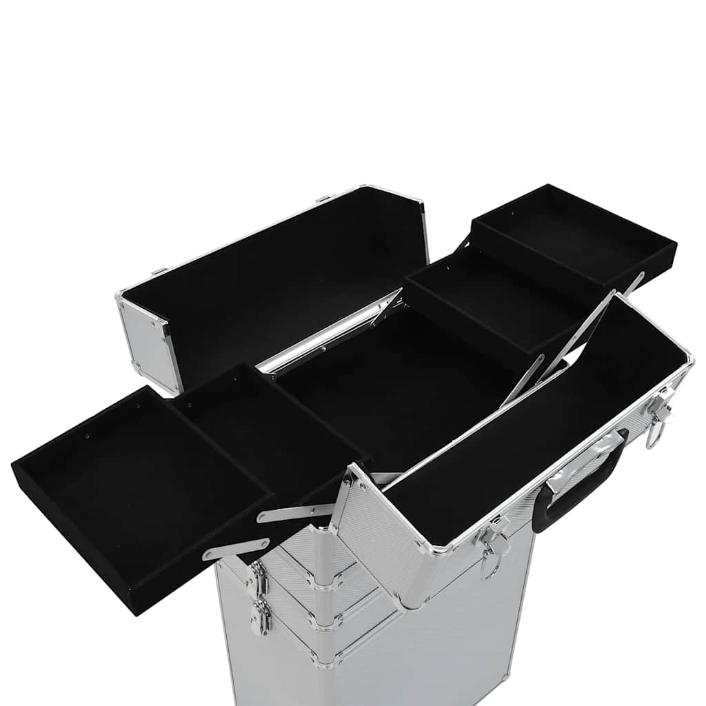 Make-up trolley aluminium zilverkleurig is nu te koop bij PeponiXL, paradijselijk wonen!