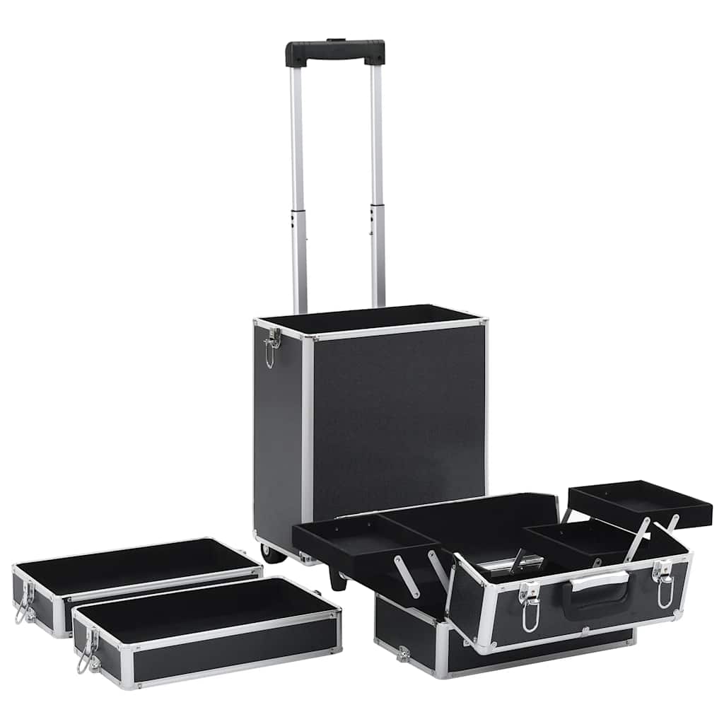 Make-up trolley aluminium zwart is nu te koop bij PeponiXL, paradijselijk wonen!