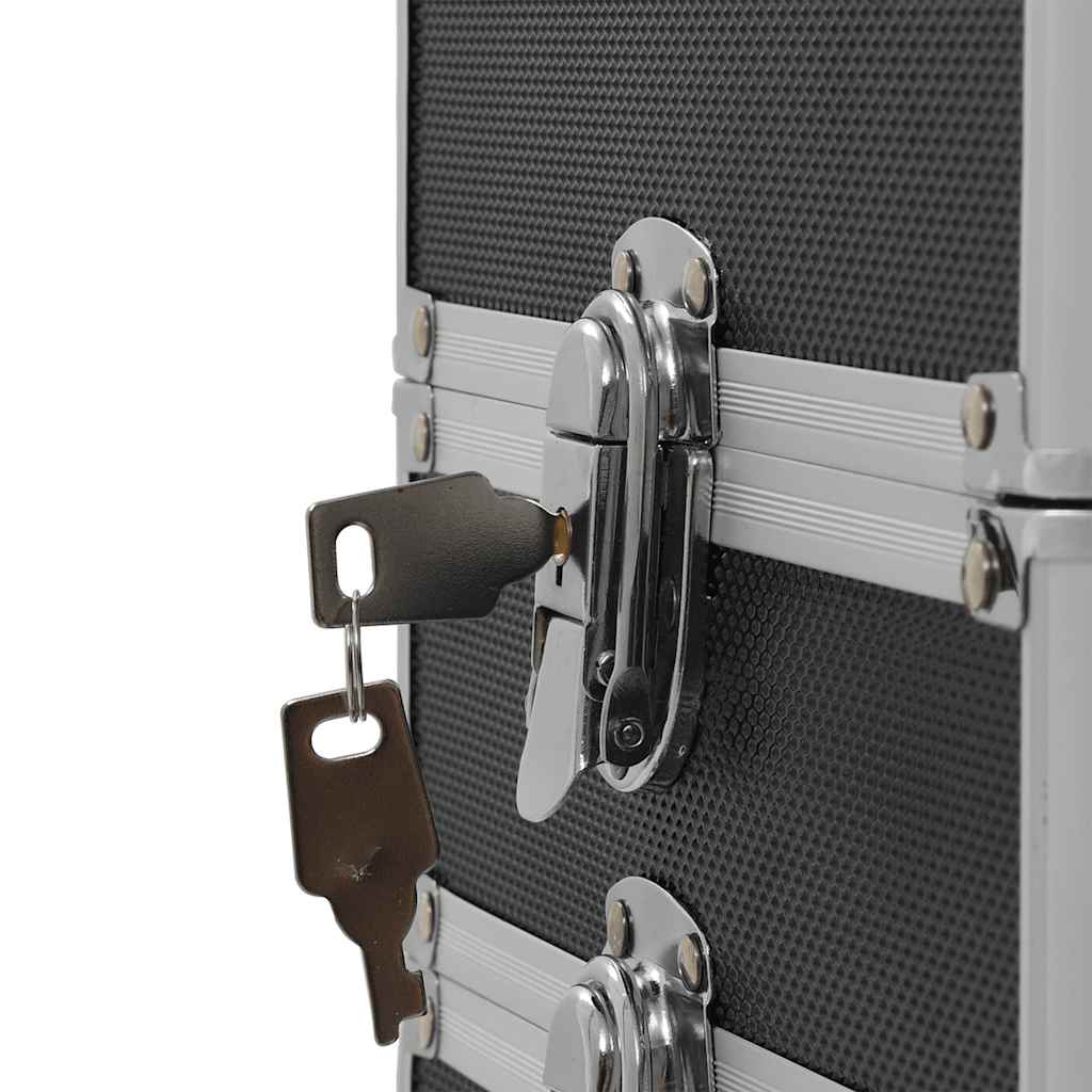 Make-up trolley aluminium zwart is nu te koop bij PeponiXL, paradijselijk wonen!
