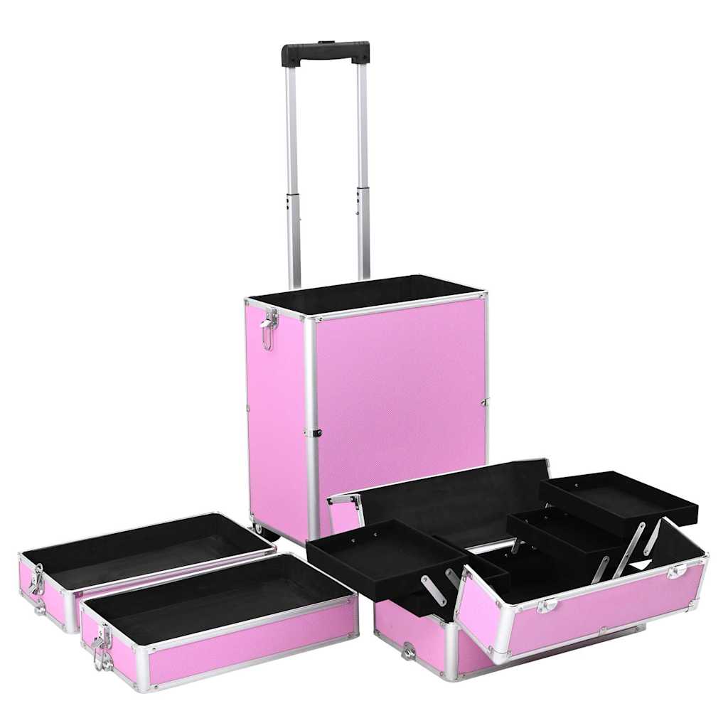 Make-up trolley aluminium roze is nu te koop bij PeponiXL, paradijselijk wonen!