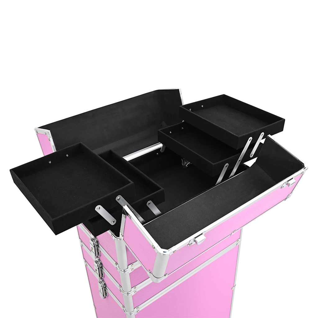 Make-up trolley aluminium roze is nu te koop bij PeponiXL, paradijselijk wonen!