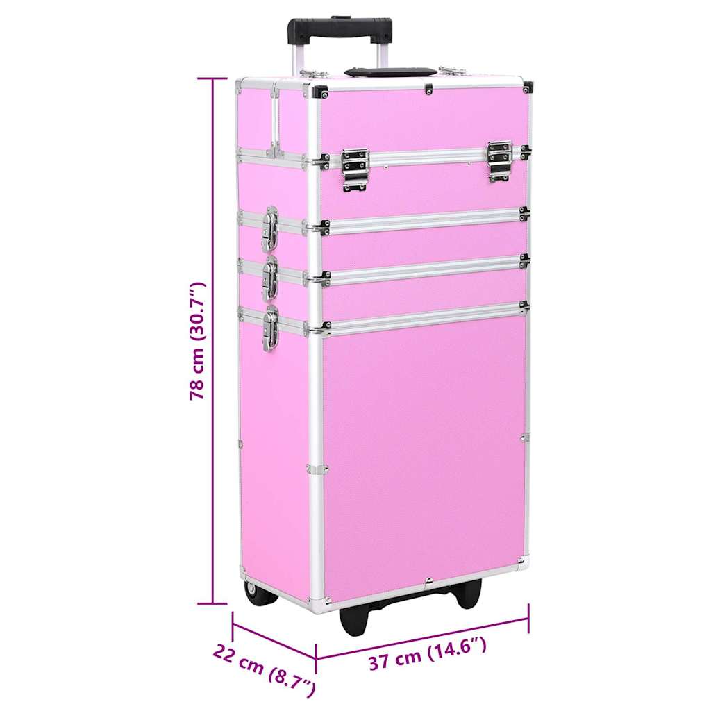 Make-up trolley aluminium roze is nu te koop bij PeponiXL, paradijselijk wonen!