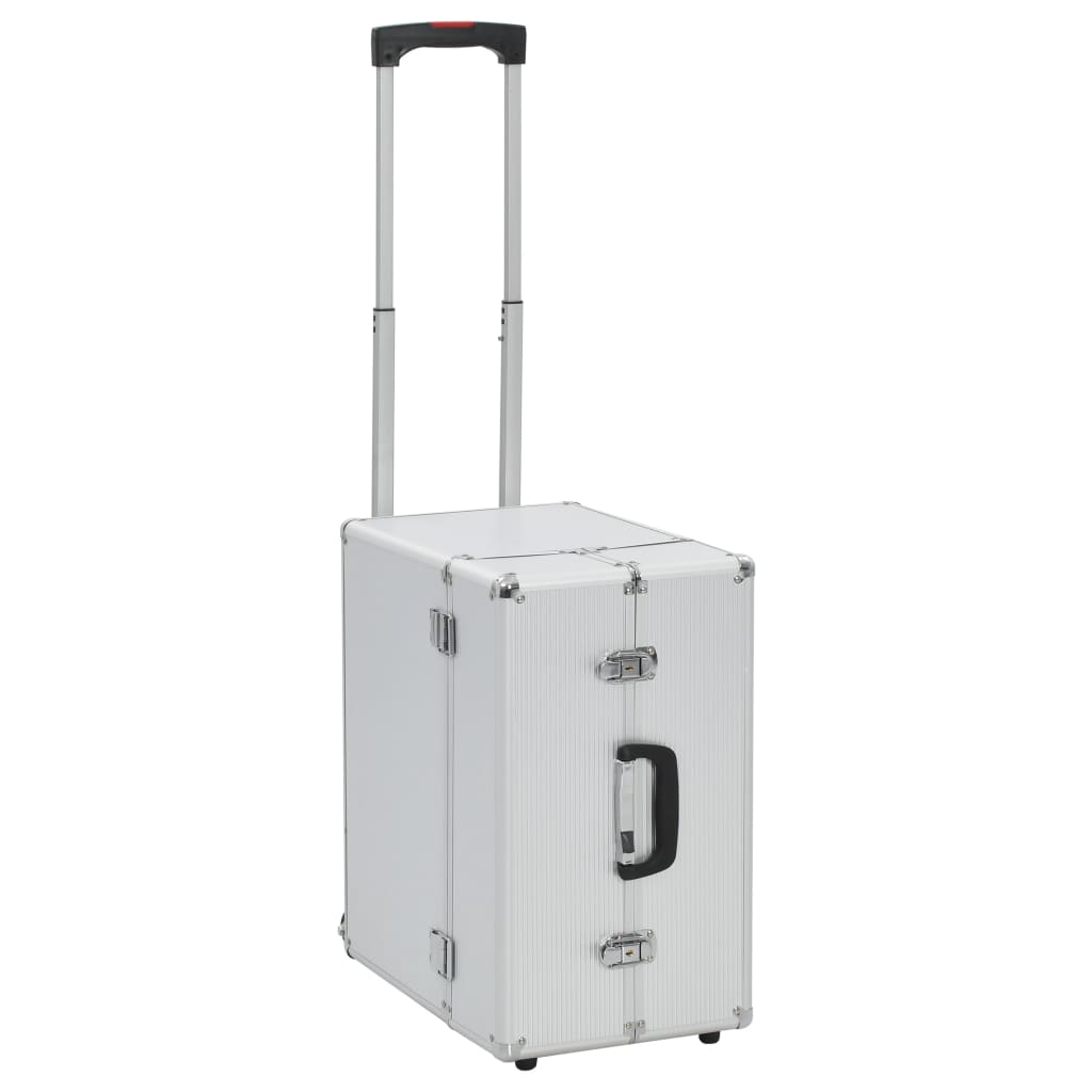 Pilotentrolley 47x39x27 cm aluminium zilverkleurig is nu te koop bij PeponiXL, paradijselijk wonen!