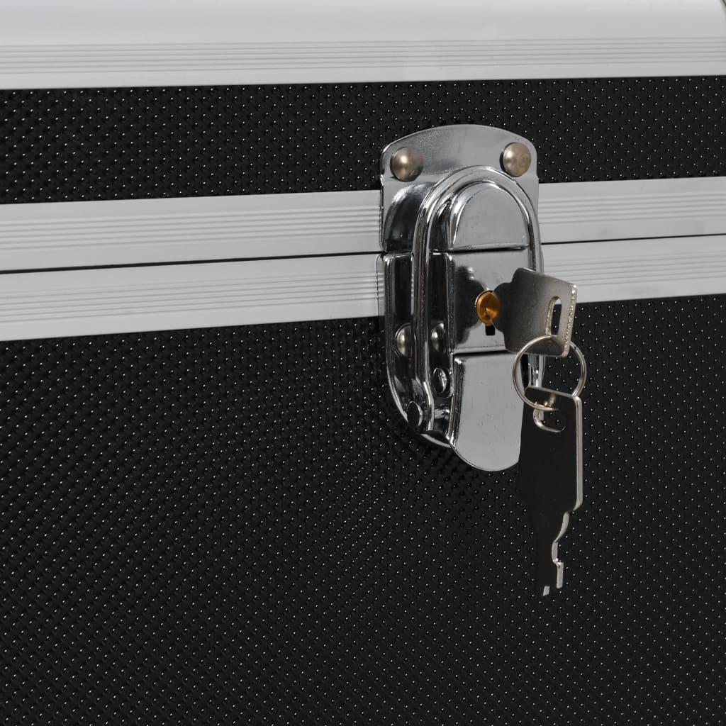 Opbergkoffers 3 st aluminium zwart is nu te koop bij PeponiXL, paradijselijk wonen!