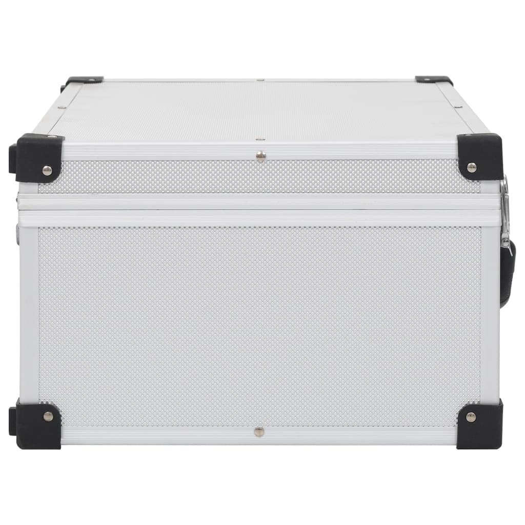 Cd-koffer voor 60 cd's aluminium ABS zilverkleurig is nu te koop bij PeponiXL, paradijselijk wonen!