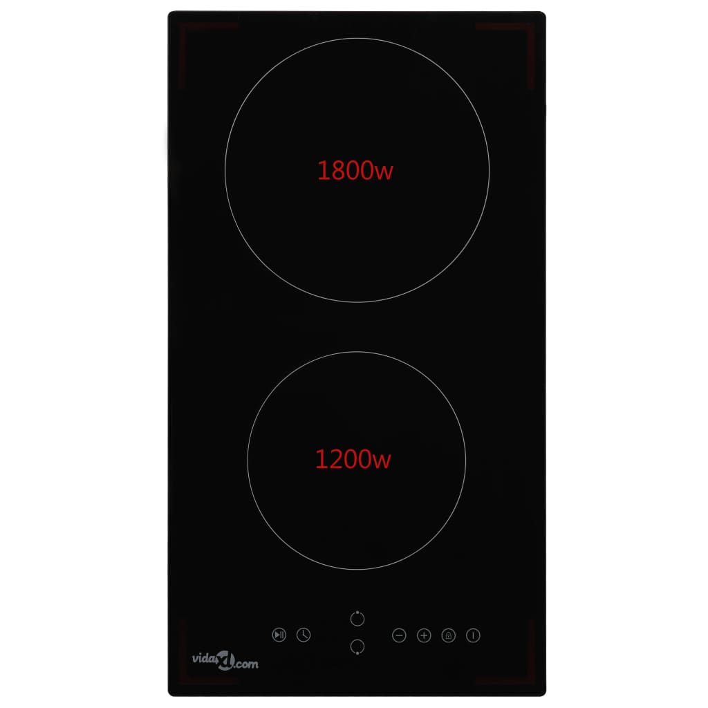 Keramische kookplaat met 2 kookzones aanraakbediening 3000 W is nu te koop bij PeponiXL, paradijselijk wonen!