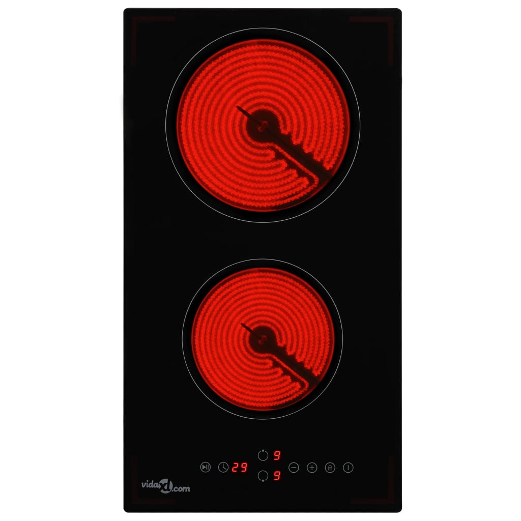 Keramische kookplaat met 2 kookzones aanraakbediening 3000 W is nu te koop bij PeponiXL, paradijselijk wonen!