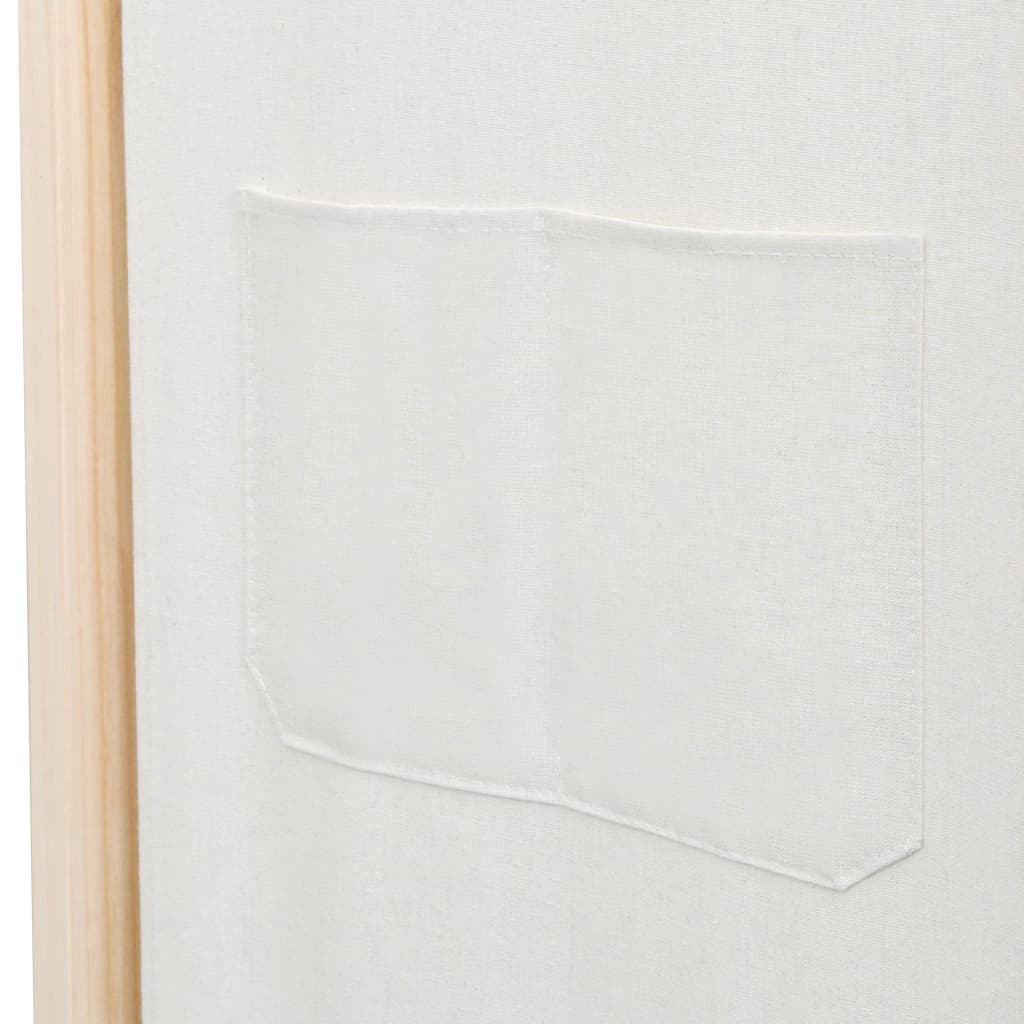 Kamerscherm met 6 panelen 240x170x4 cm stof crème is nu te koop bij PeponiXL, paradijselijk wonen!