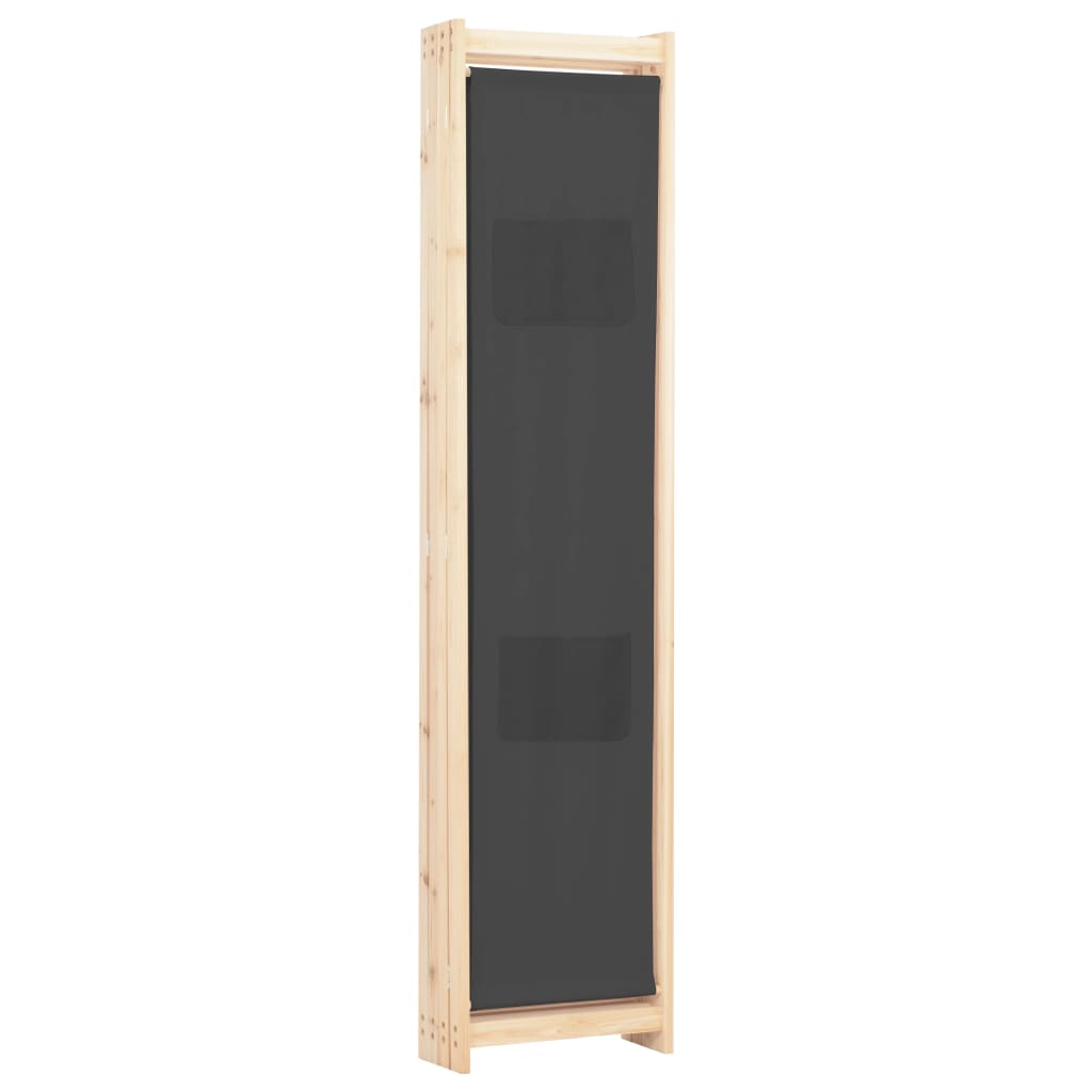 Kamerscherm met 4 panelen 160x170x4 cm stof grijs is nu te koop bij PeponiXL, paradijselijk wonen!