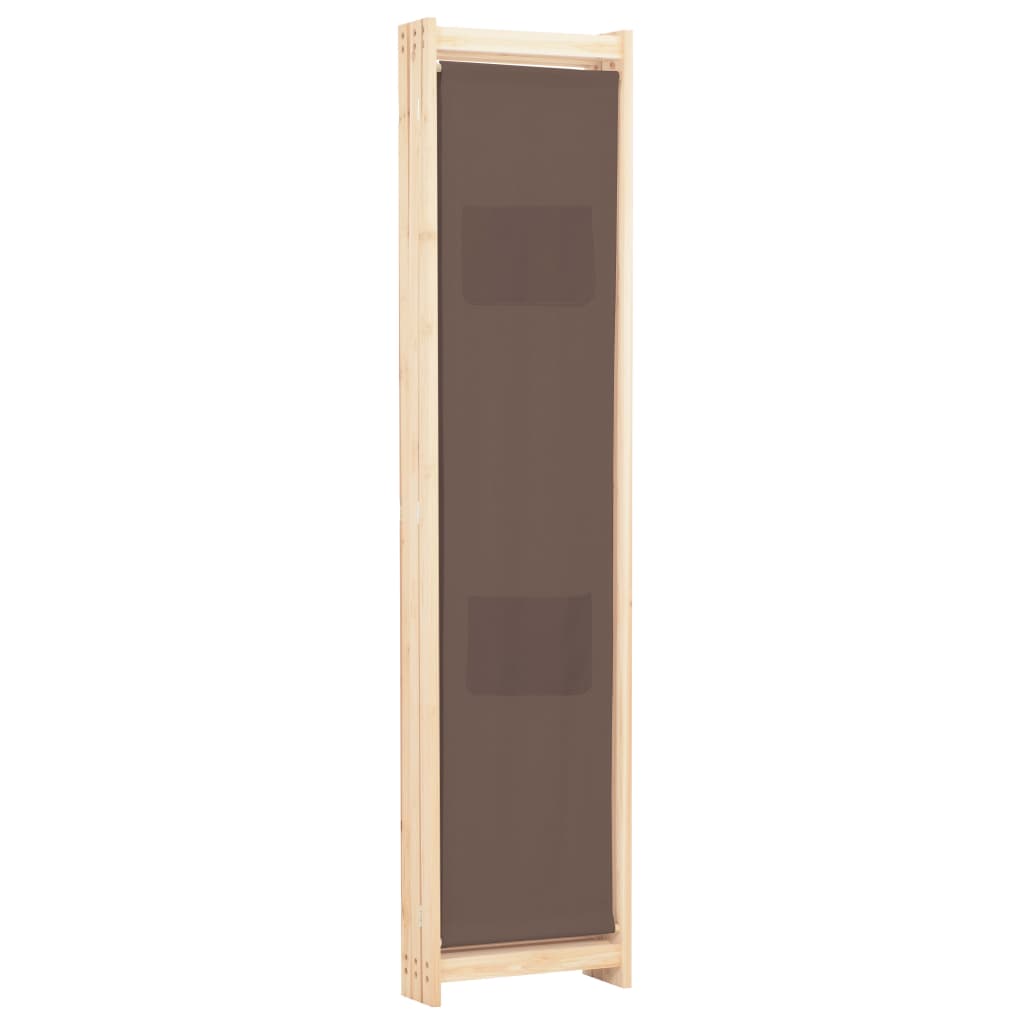 Kamerscherm met 3 panelen 120x170x4 cm stof bruin is nu te koop bij PeponiXL, paradijselijk wonen!