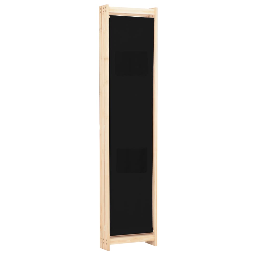 Kamerscherm met 3 panelen 120x170x4 cm stof zwart is nu te koop bij PeponiXL, paradijselijk wonen!