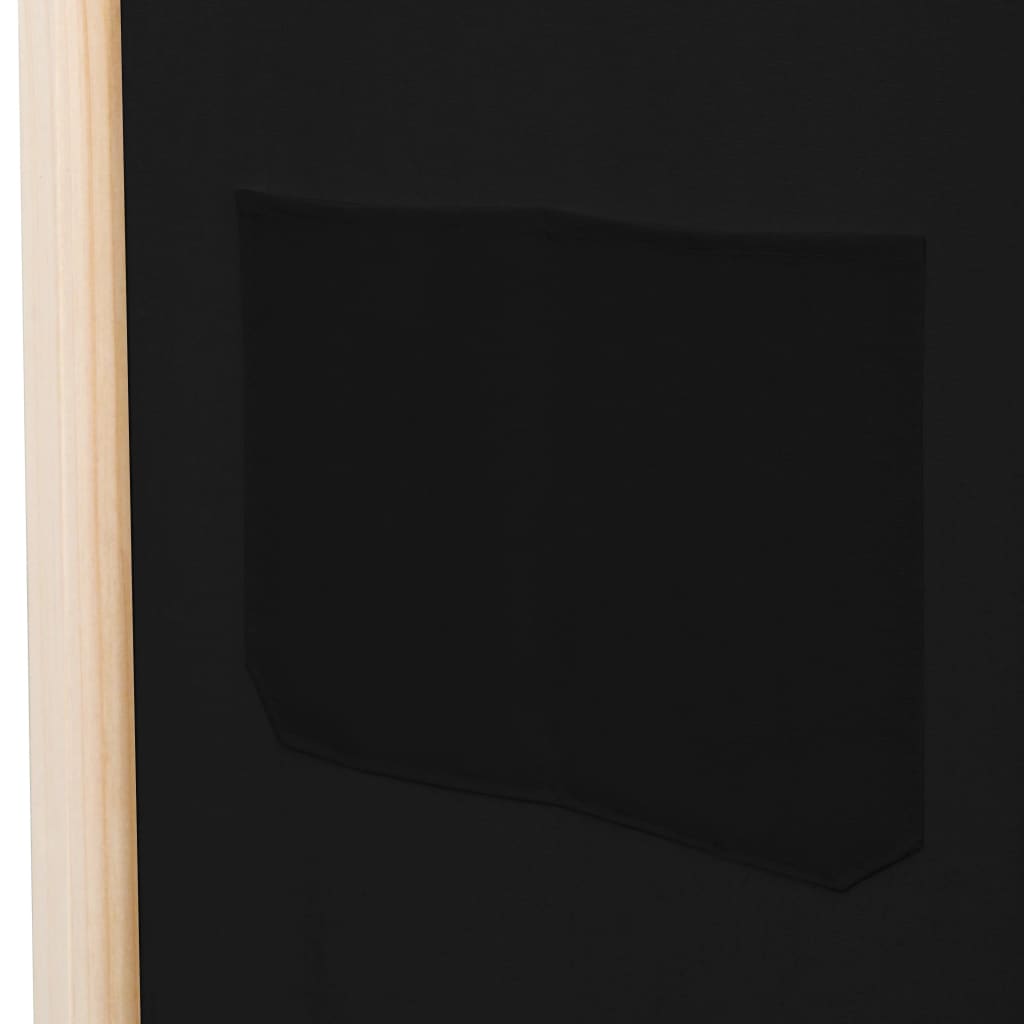 Kamerscherm met 3 panelen 120x170x4 cm stof zwart is nu te koop bij PeponiXL, paradijselijk wonen!