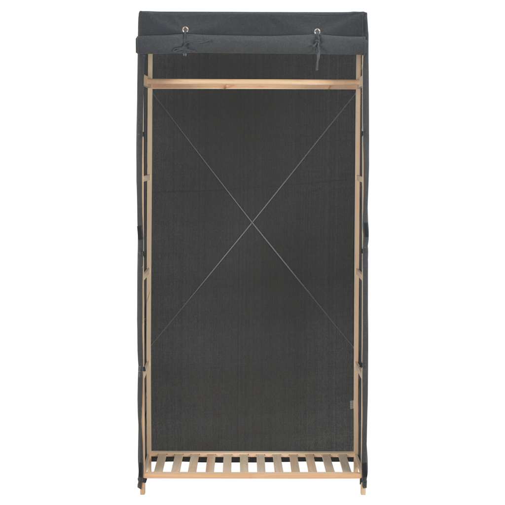 Kledingkast 79x40x170 cm stof grijs is nu te koop bij PeponiXL, paradijselijk wonen!