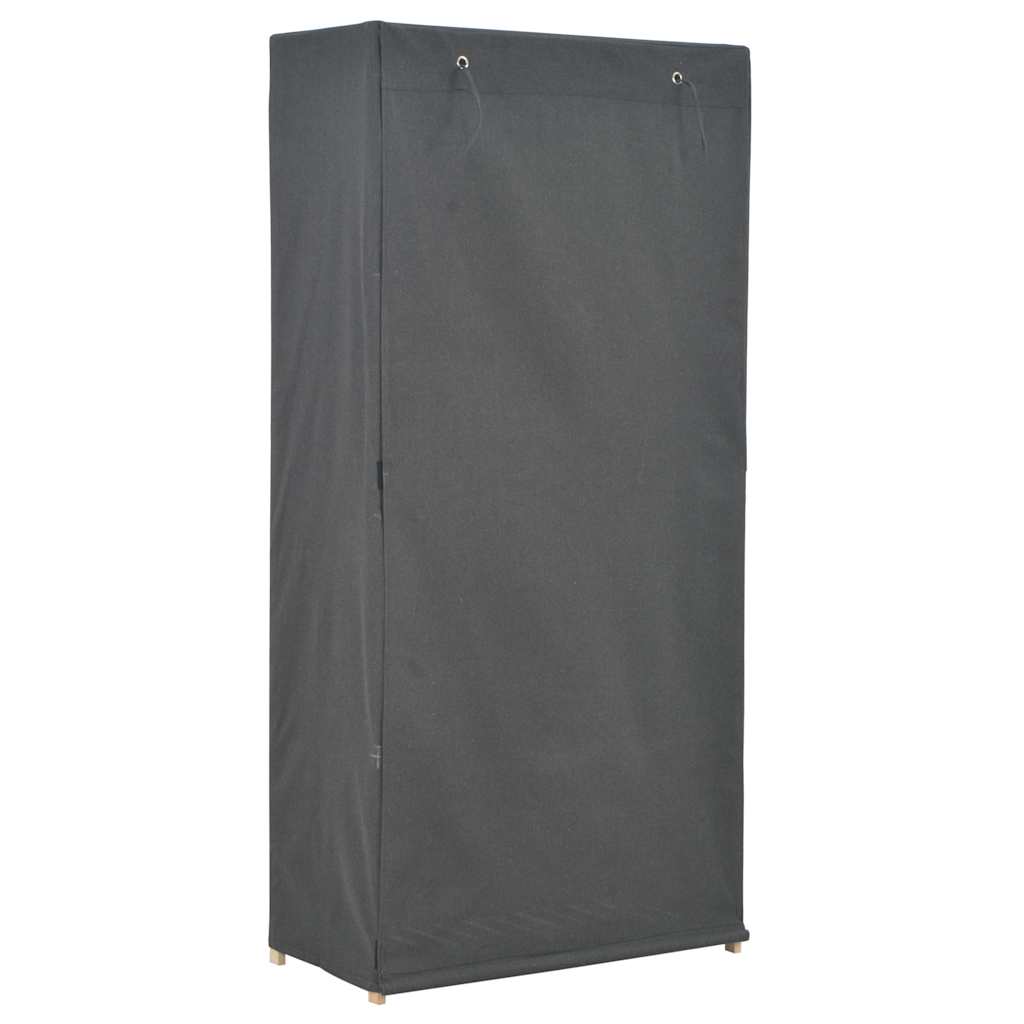 Kledingkast 79x40x170 cm stof grijs is nu te koop bij PeponiXL, paradijselijk wonen!