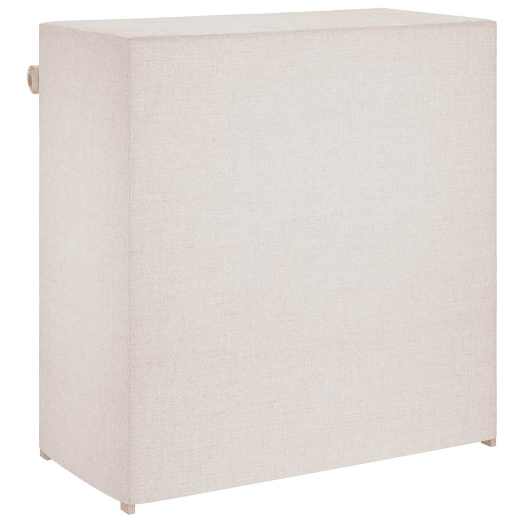 Schoenenkast met hoes 79x40x80 cm stof wit is nu te koop bij PeponiXL, paradijselijk wonen!