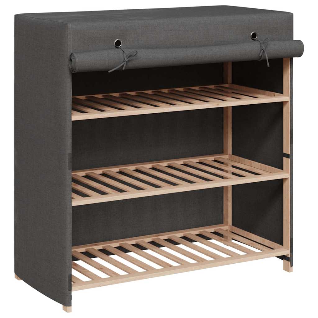Schoenenkast met hoes 79x40x80 cm stof grijs is nu te koop bij PeponiXL, paradijselijk wonen!