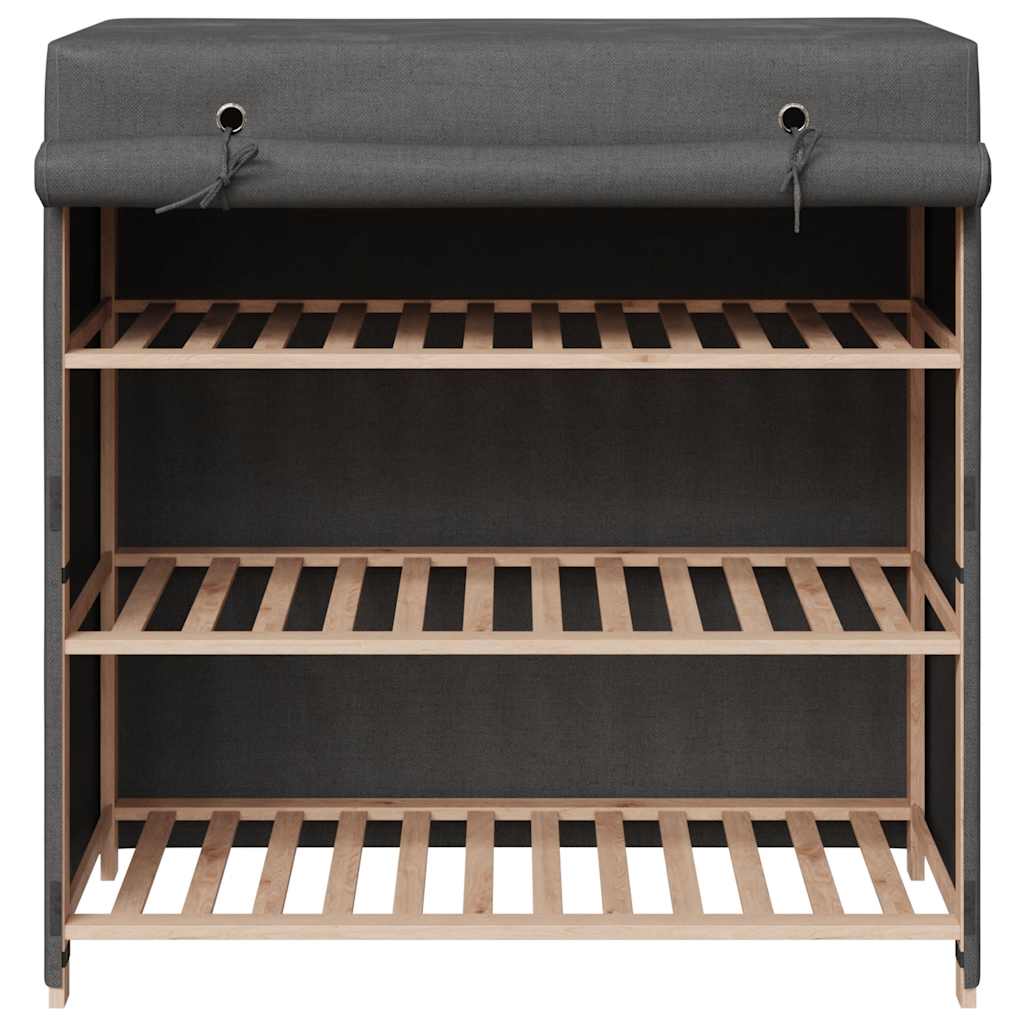Schoenenkast met hoes 79x40x80 cm stof grijs is nu te koop bij PeponiXL, paradijselijk wonen!
