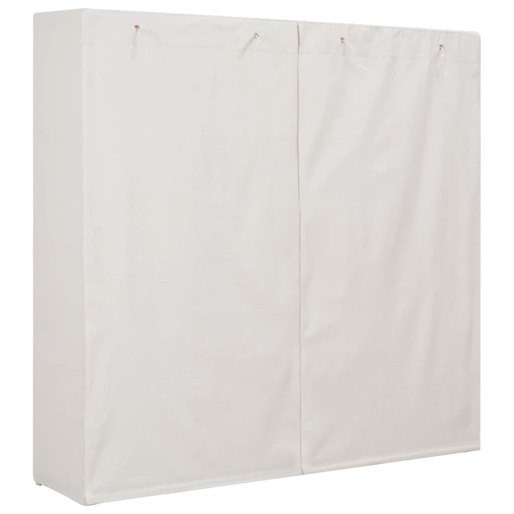 Kledingkast 173x40x170 cm stof wit is nu te koop bij PeponiXL, paradijselijk wonen!