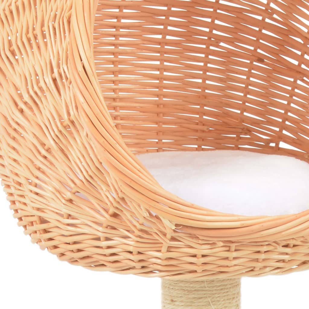 Kattenkrabpaal met sisal krabpaal natuurlijk wilgenhout is nu te koop bij PeponiXL, paradijselijk wonen!