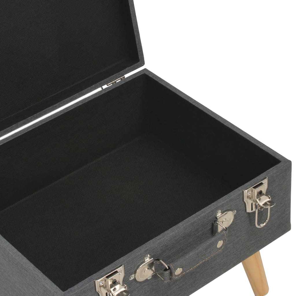 Opbergkrukken 3 st stof donkergrijs is nu te koop bij PeponiXL, paradijselijk wonen!