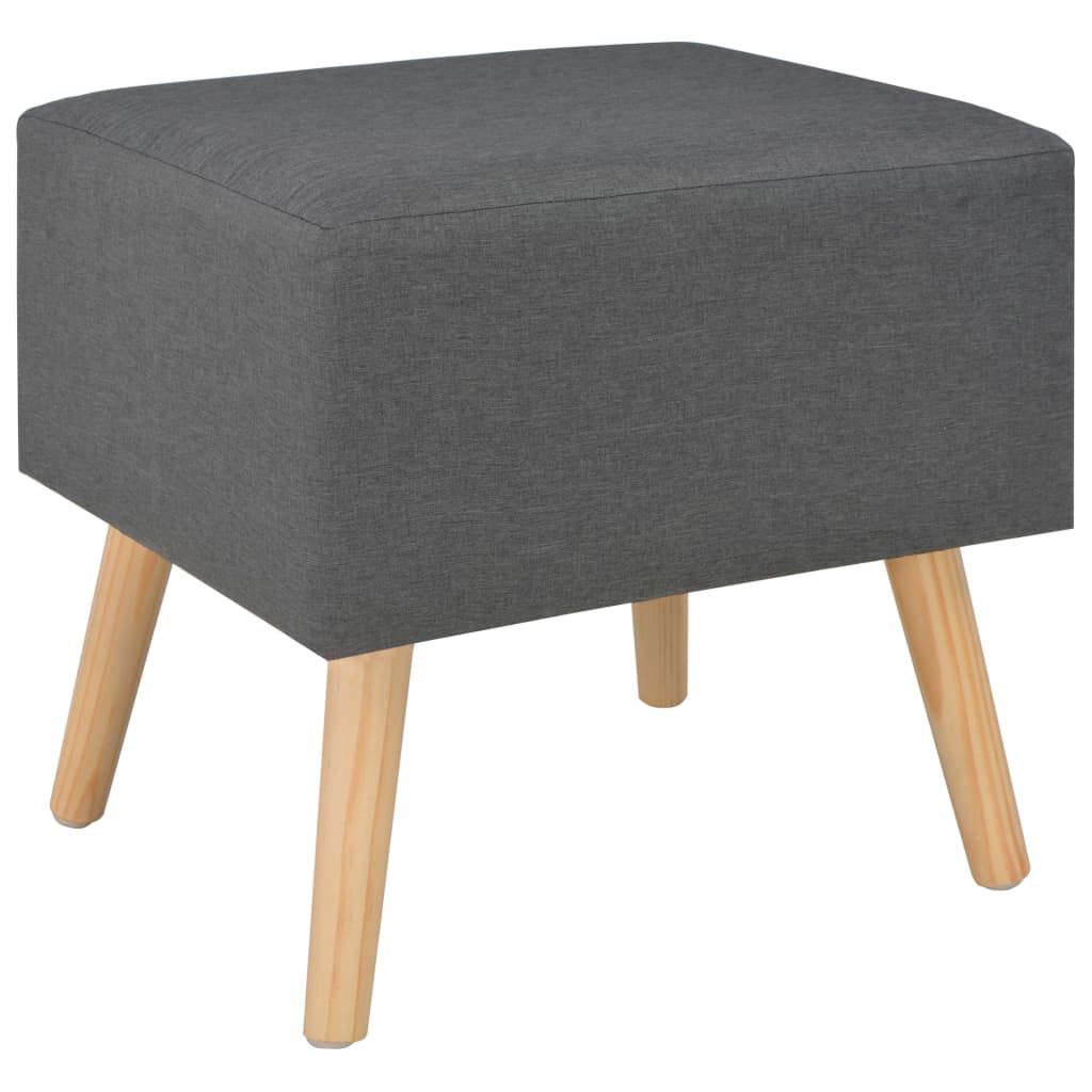 Nachtkastje 40x35x40 cm stof donkergrijs is nu te koop bij PeponiXL, paradijselijk wonen!