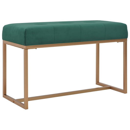 Bankje 80 cm fluweel groen is nu te koop bij PeponiXL, paradijselijk wonen!