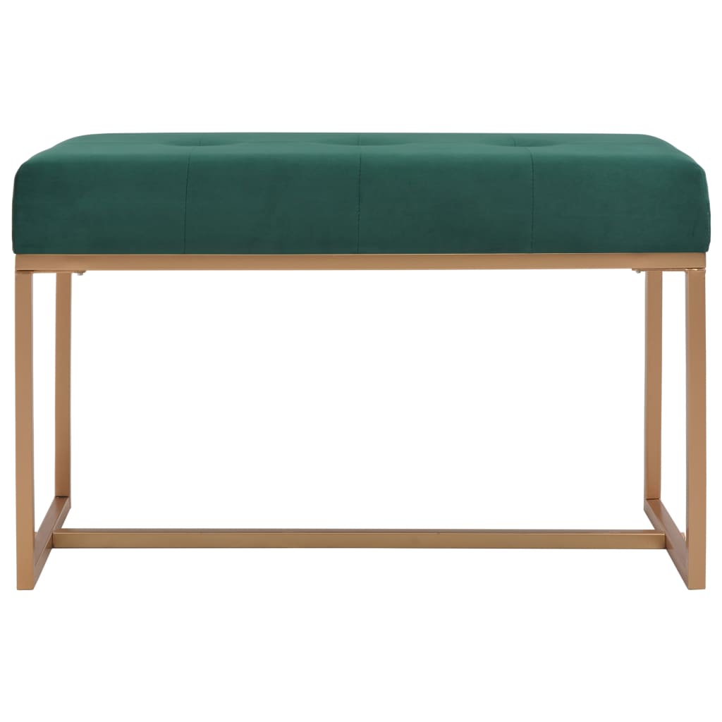 Bankje 80 cm fluweel groen is nu te koop bij PeponiXL, paradijselijk wonen!