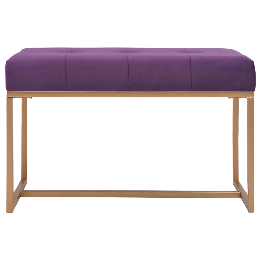 Bankje 80 cm fluweel paars is nu te koop bij PeponiXL, paradijselijk wonen!