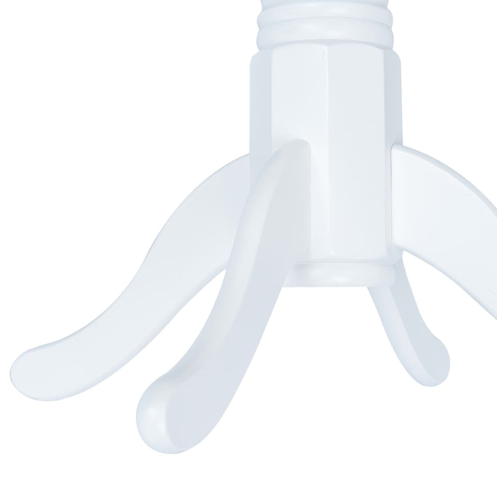 Eettafel 106 cm massief rubberwood wit is nu te koop bij PeponiXL, paradijselijk wonen!