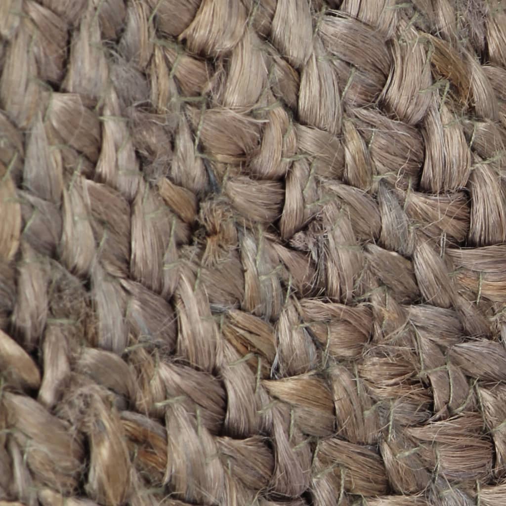 Vloerkleed handgemaakt rond 150 cm jute grijs is nu te koop bij PeponiXL, paradijselijk wonen!