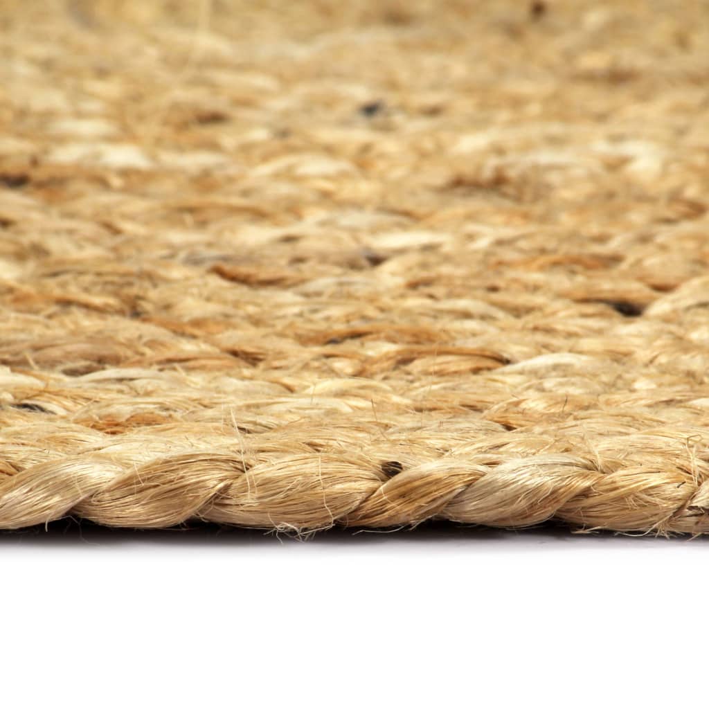 Placemats 6 st rond 38 cm jute natuurlijk is nu te koop bij PeponiXL, paradijselijk wonen!
