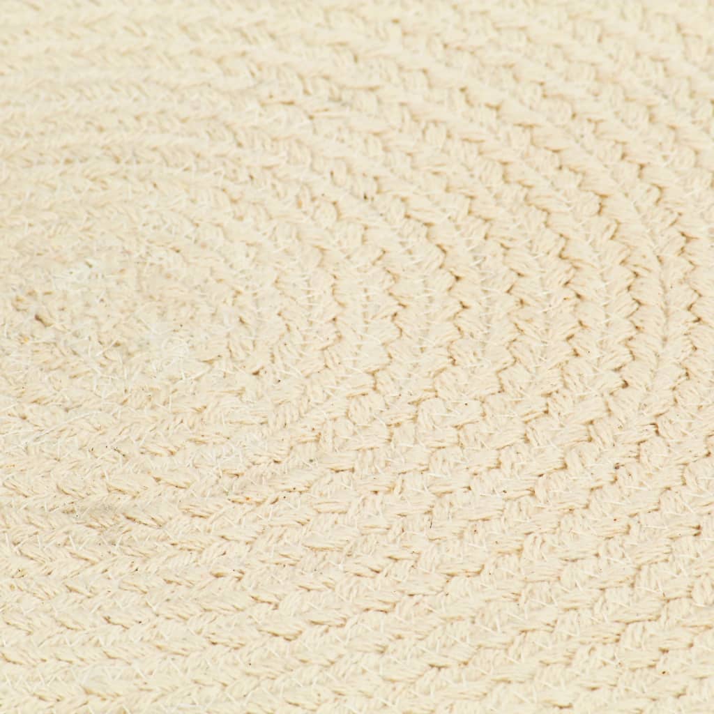 Placemats 6 st rond 38 cm katoen natuurlijk is nu te koop bij PeponiXL, paradijselijk wonen!