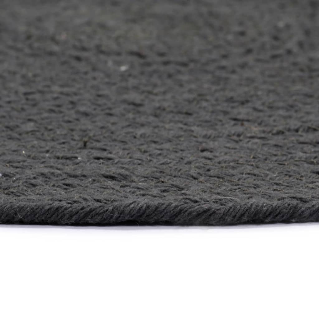 Placemats 6 st rond 38 cm katoen effen donkergrijs is nu te koop bij PeponiXL, paradijselijk wonen!