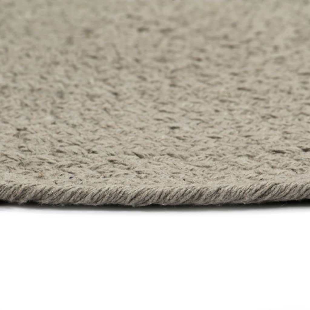 Placemats 4 st rond 38 cm katoen effen grijs is nu te koop bij PeponiXL, paradijselijk wonen!