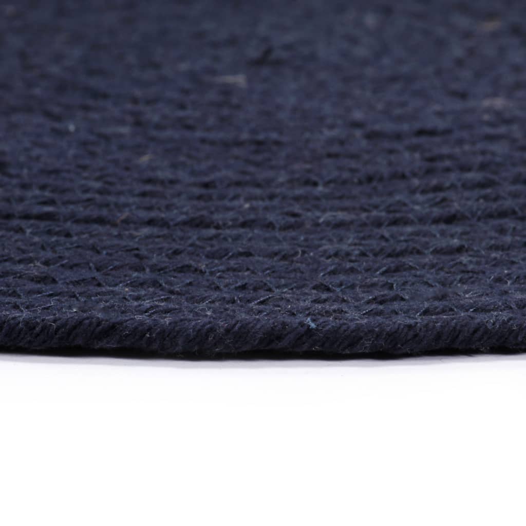 Placemats 4 st rond 38 cm katoen effen marineblauw is nu te koop bij PeponiXL, paradijselijk wonen!