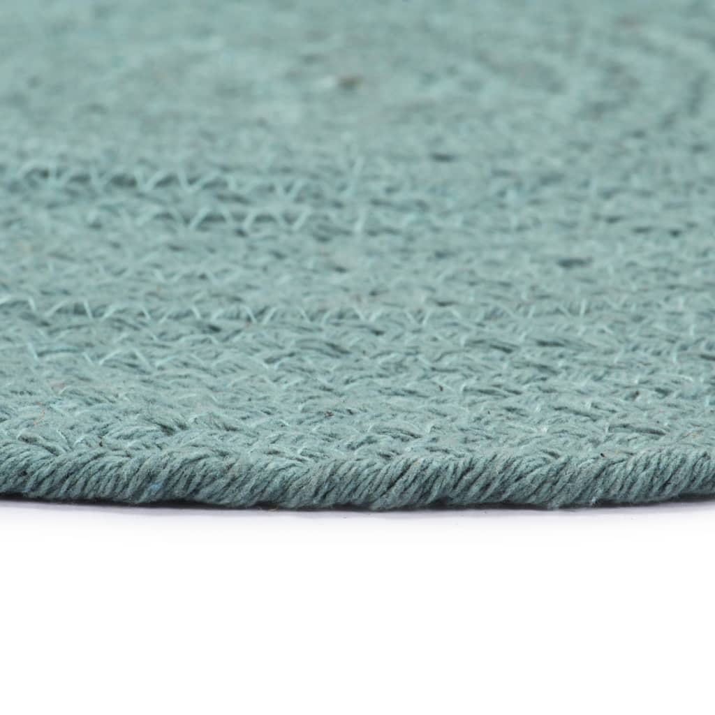 Placemats 6 st rond 38 cm katoen effen groen is nu te koop bij PeponiXL, paradijselijk wonen!