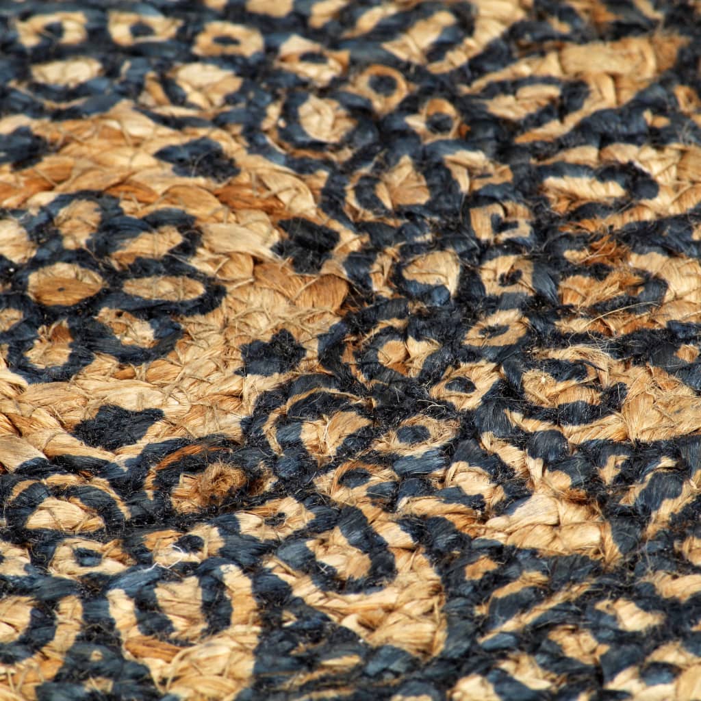 Placemats 4 st rond 38 cm jute donkerblauw is nu te koop bij PeponiXL, paradijselijk wonen!