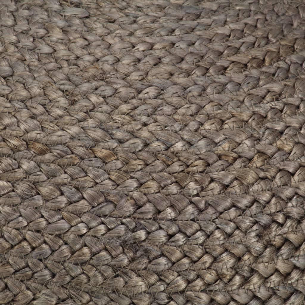 Poef handgemaakt 45x30 cm jute lichtgrijs is nu te koop bij PeponiXL, paradijselijk wonen!