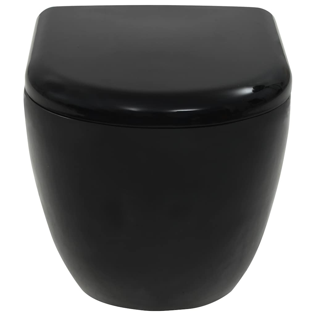 Hangend toilet met verborgen stortbak keramiek zwart is nu te koop bij PeponiXL, paradijselijk wonen!