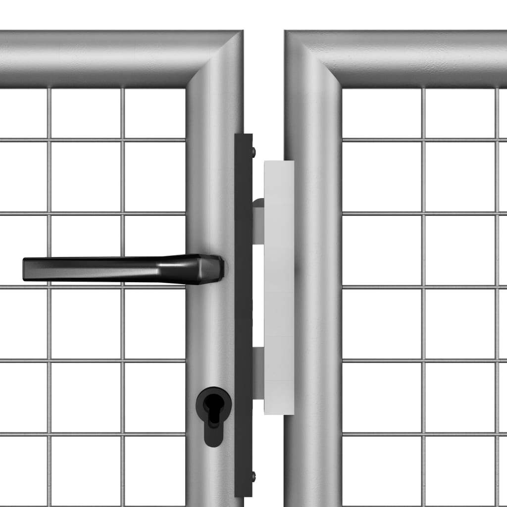 Tuinpoort gegalvaniseerd staal 400x75 cm zilver is nu te koop bij PeponiXL, paradijselijk wonen!