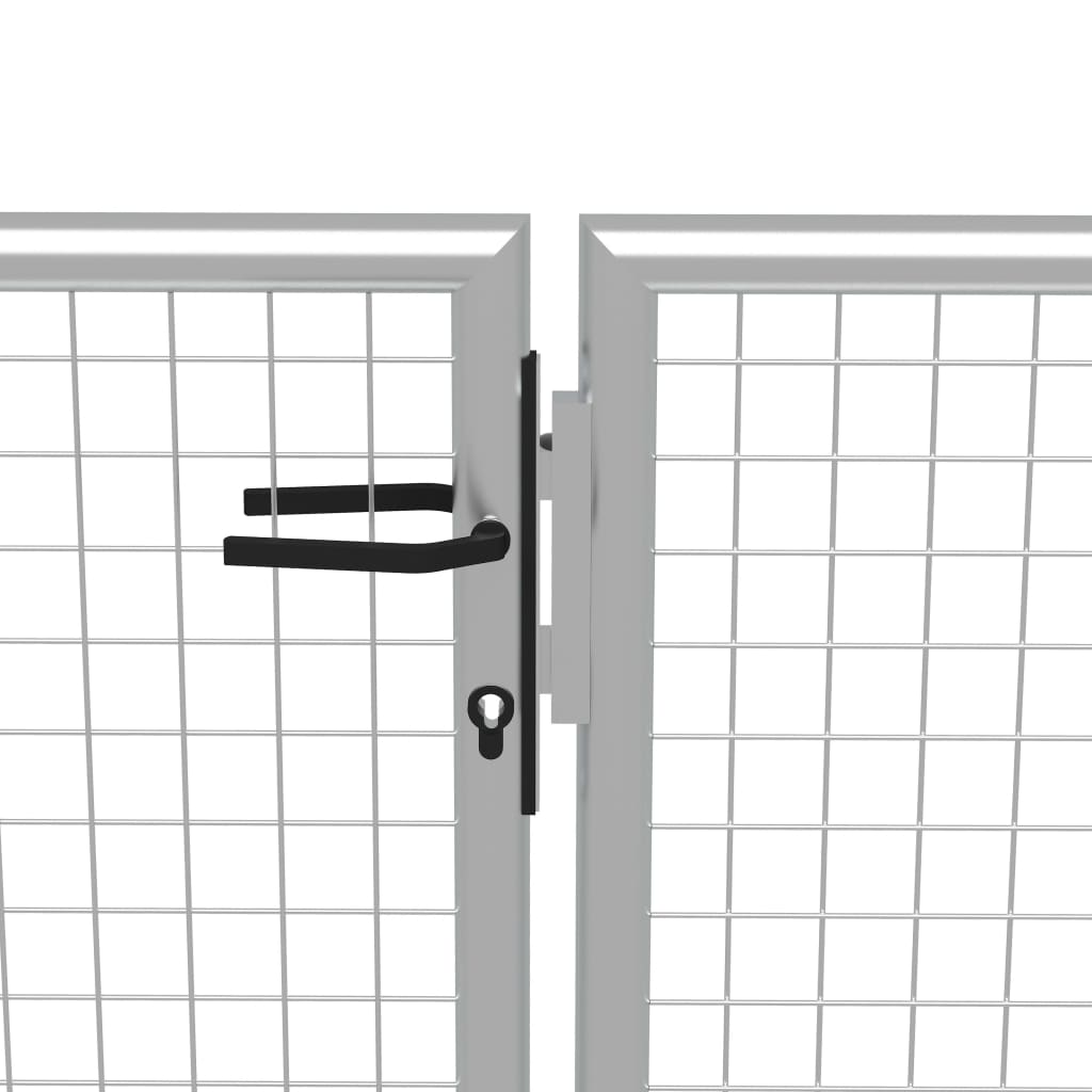 Tuinpoort gegalvaniseerd staal 400x100 cm zilver is nu te koop bij PeponiXL, paradijselijk wonen!