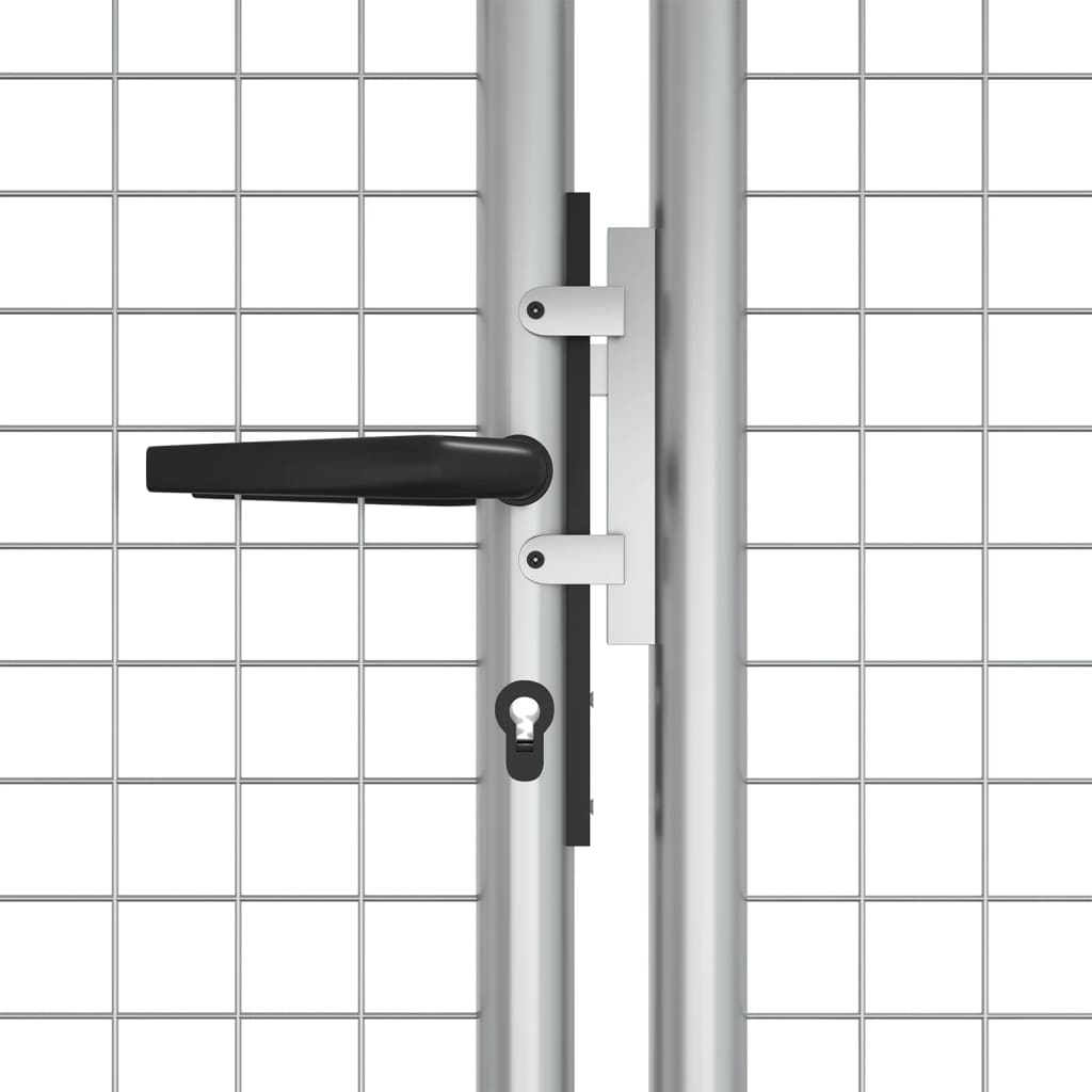 Tuinpoort gegalvaniseerd staal 400x125 cm zilver is nu te koop bij PeponiXL, paradijselijk wonen!