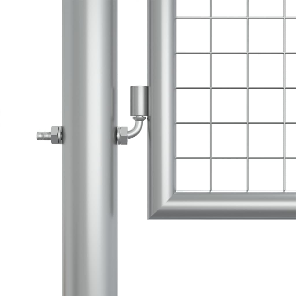 Tuinpoort gegalvaniseerd staal 400x125 cm zilver is nu te koop bij PeponiXL, paradijselijk wonen!