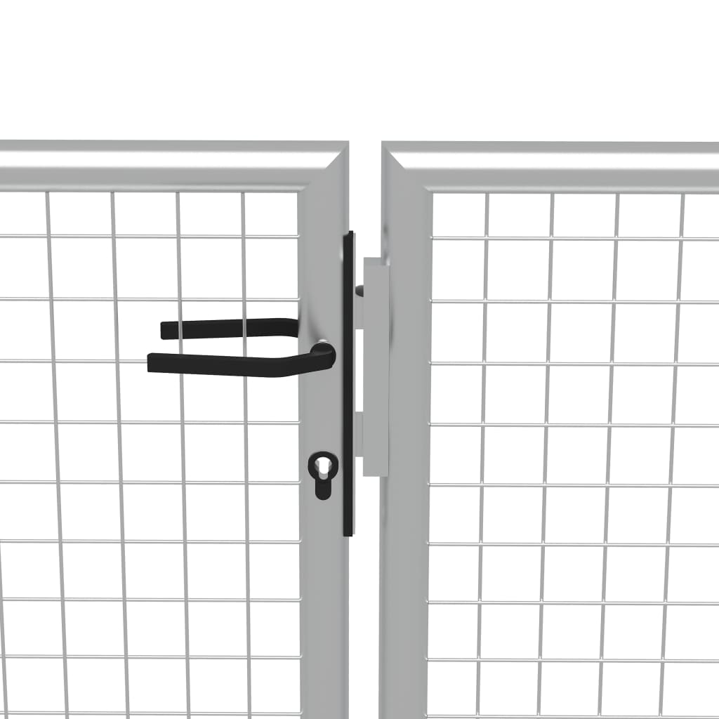 Tuinpoort gegalvaniseerd staal 400x150 cm zilver is nu te koop bij PeponiXL, paradijselijk wonen!