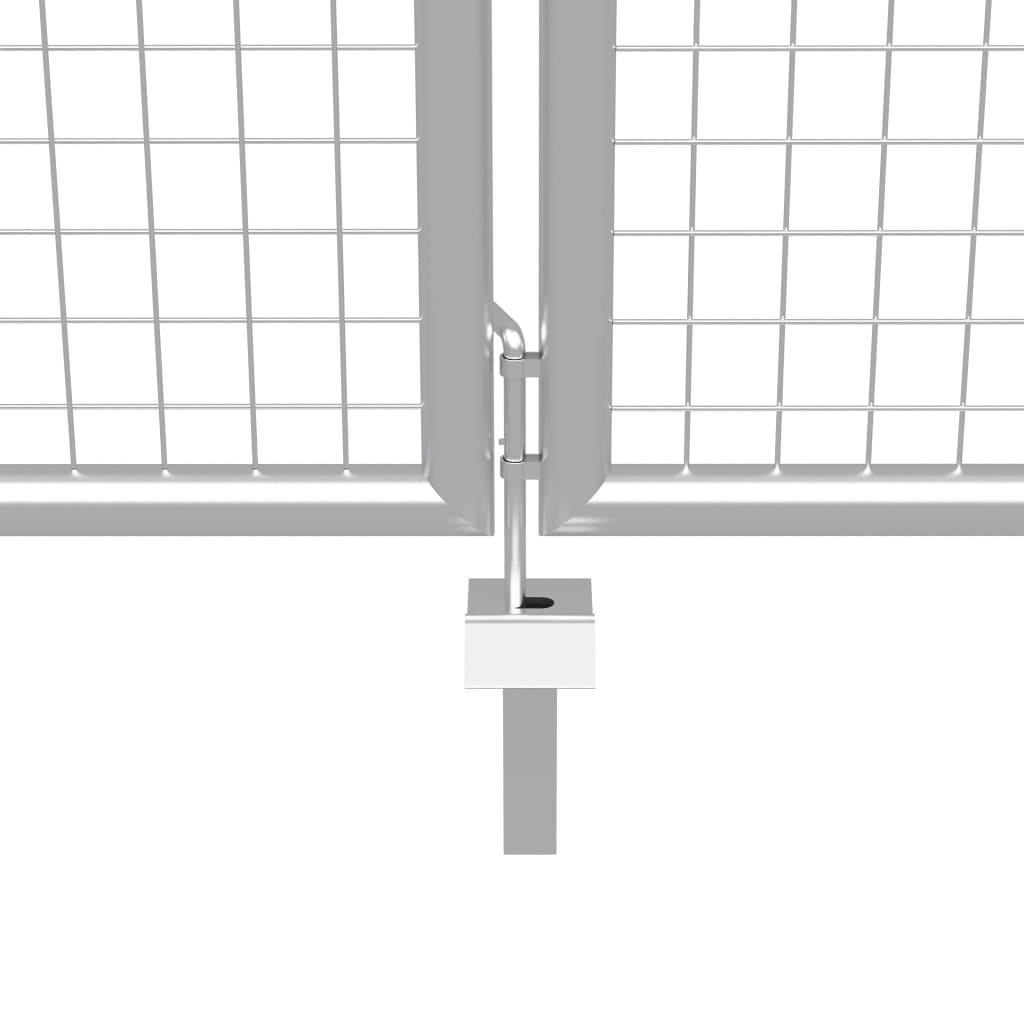 Tuinpoort gegalvaniseerd staal 400x150 cm zilver is nu te koop bij PeponiXL, paradijselijk wonen!