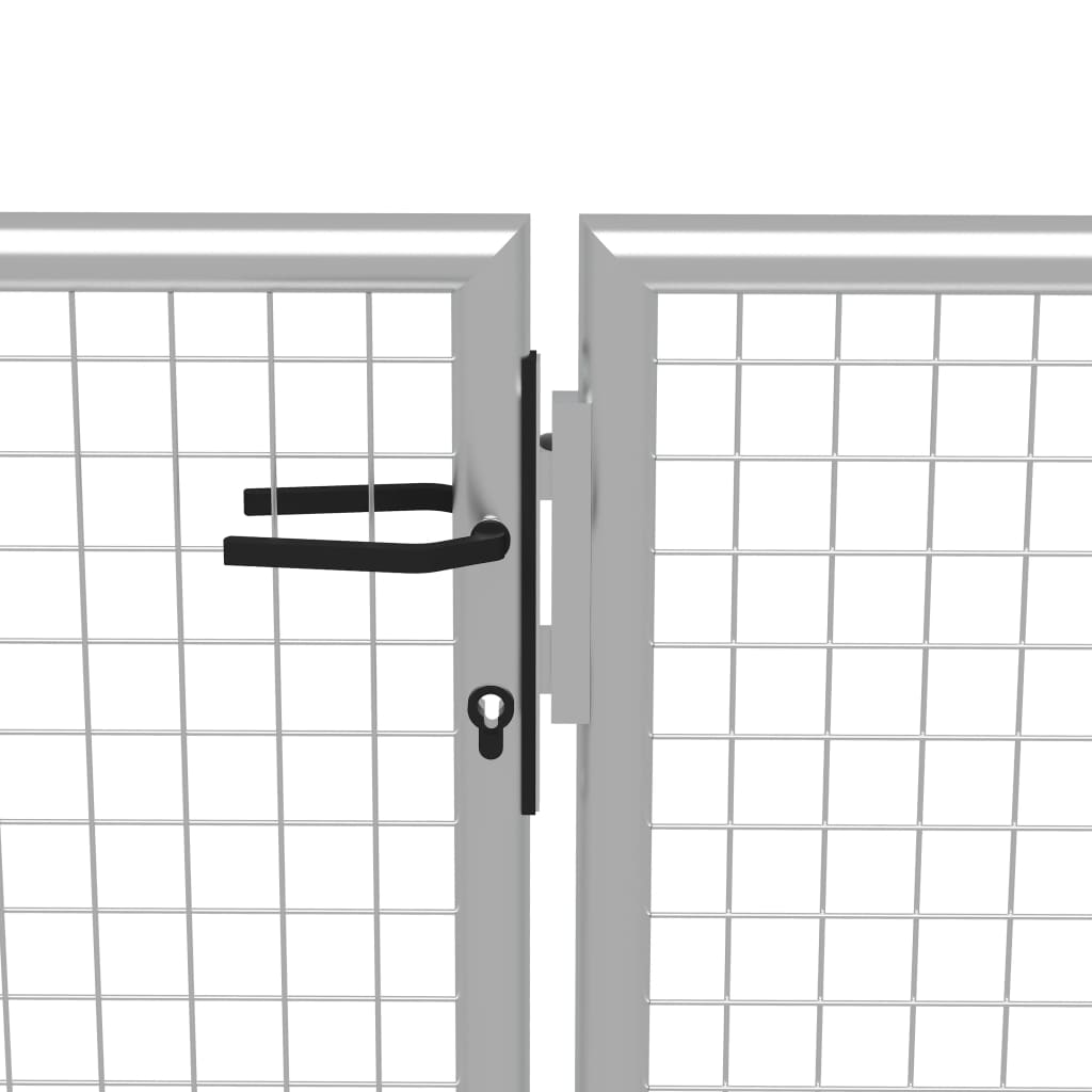 Tuinpoort gegalvaniseerd staal 400x175 cm zilver is nu te koop bij PeponiXL, paradijselijk wonen!